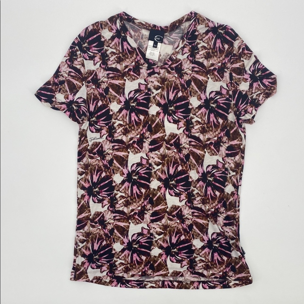 JUST ROBERTO CAVALLI Palm V Neck T shirt